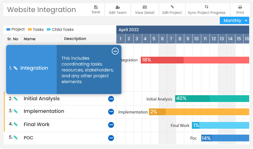 Intuitive Gantt Chart Icon